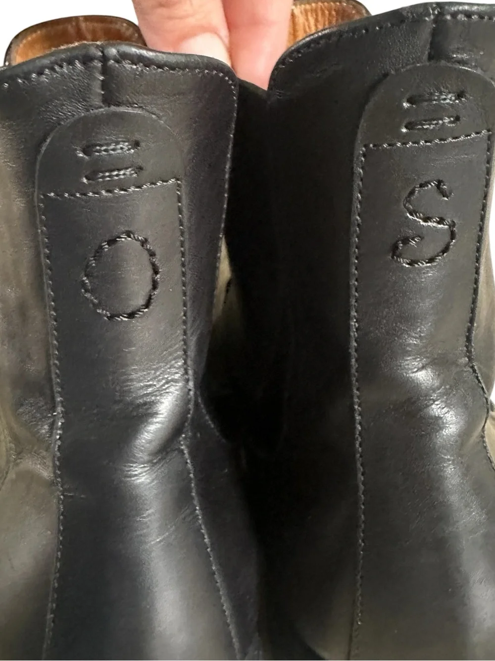 Oliver Sweeney Nexus Black Leather Chelsea Boots Size 10 Pointed Toe Dress Boots